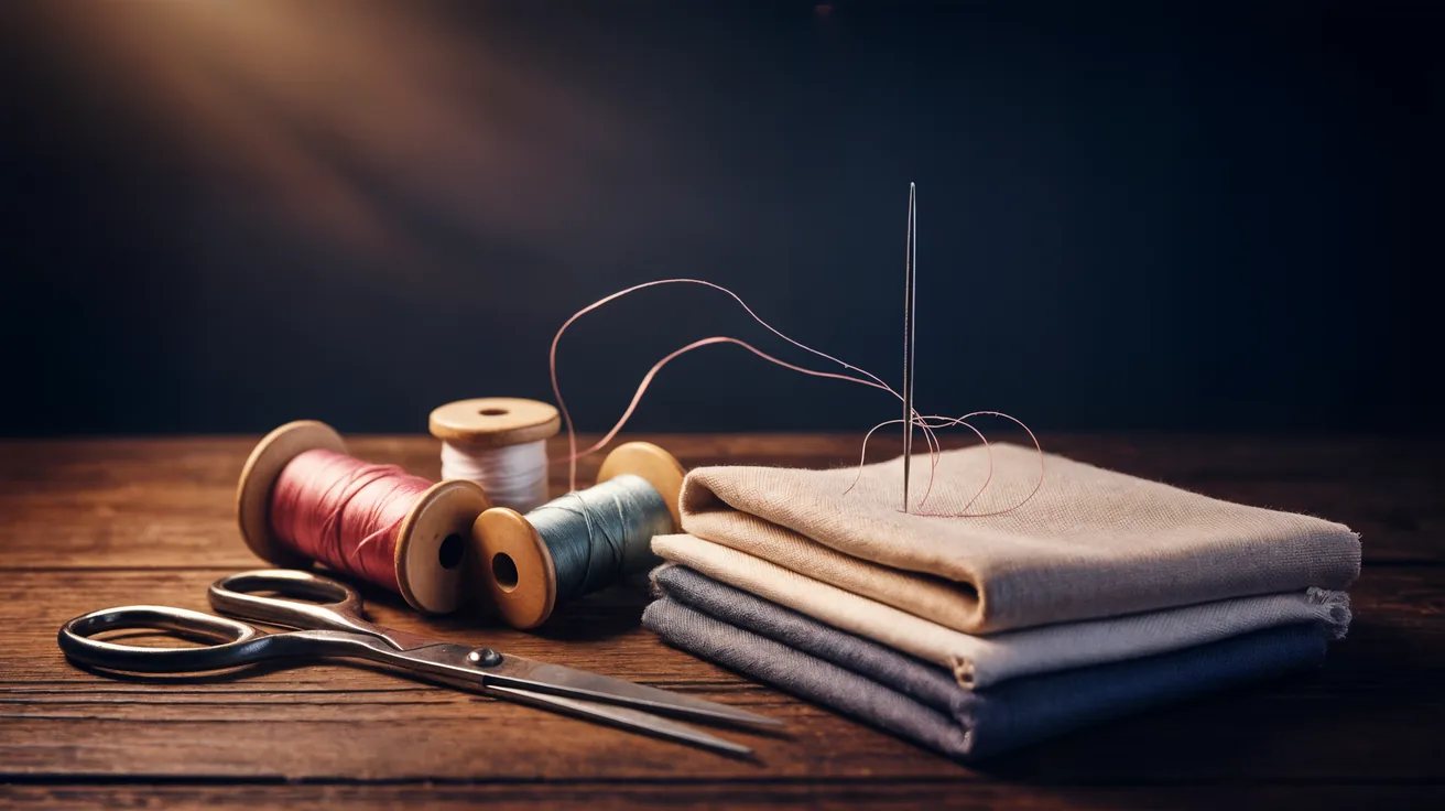 Illustration : Combien coûte de coudre ses vêtements ? — image générée par IA